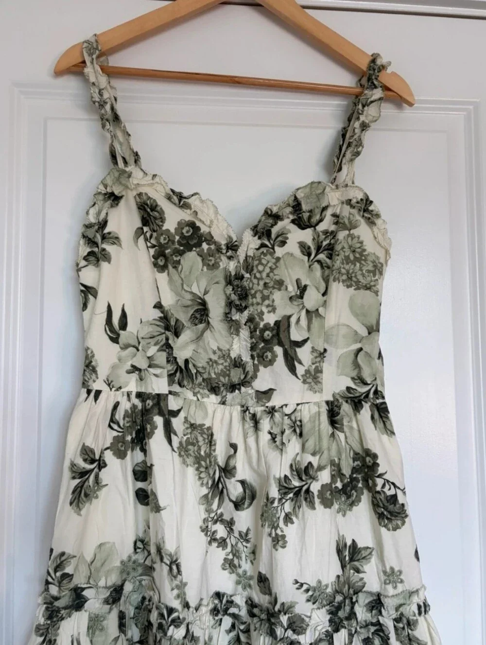 FLAWED! By Anthropologie Sweetheart A-line Midi Dress Size Small - Picture 8 of 10